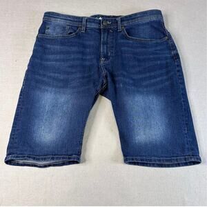 Buffalo David Bitton 1792 Short Blue Mens 36 Evan-X Classic Casual Denim Stretch